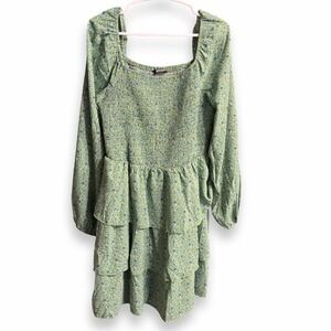 BTFBM Country Western Boho Off The Shoulder Ruffled Dress Size Large